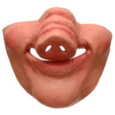 Imagem de Máscara de cosplay Halloween Half Face Creative Scar Spoof M - yiweisa