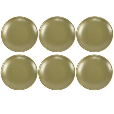Imagem de Prato Fundo Coup Organic Olive de Cerâmica 25cm 6 Unidades - Alleanza 