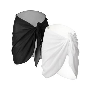 Imagem de Roupa de banho Sarong Coverups Chuangdi de 2 peças para mulheres