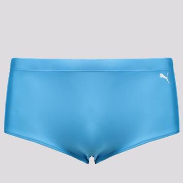 Imagem de Sunga Puma Lateral Larga Azul, P