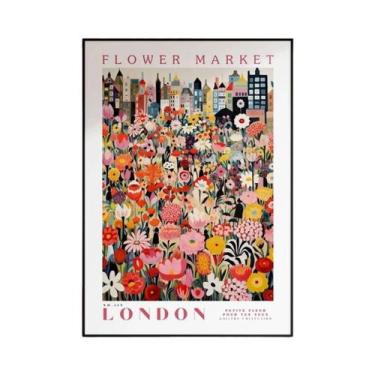 Imagem de Pôster De Arte Floral Do Mercado De Flores De Amsterdã, Impressão Botâ