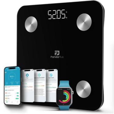 Imagem de Balança Digital Bioimpedância 180kg IMC Gordura Corporal Bluetooth App