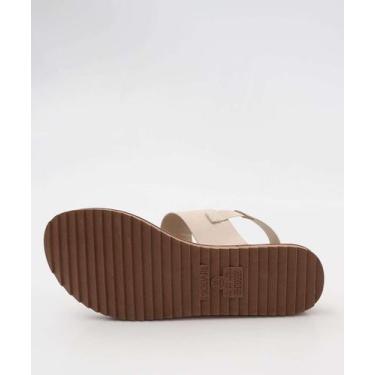 Imagem de Sandália Feminina Rasteira Pedras Sintéticas Modare Be-18201, Bege, 36