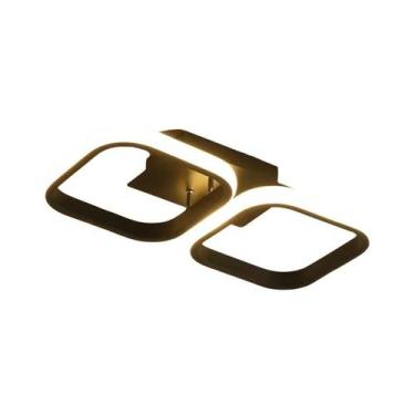 Imagem de Luminária De Teto LED Preta Moderna Minimalista Para Decoração De Casa