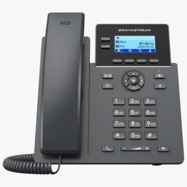 Imagem de Telefone IP Grandstream 4 linhas, 2 portas de rede 10/100 e POE, Visor LCD, Preto - GRP2602P-Unissex