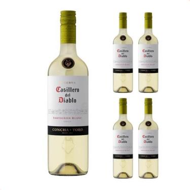 Imagem de Kit com 4 - Casillero del Diablo Blanc Sauvignon Vinho 750ml