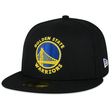 Imagem de BONÉ 59FIFTY ABA RETA NBA GOLDEN STATE WARRIORS ABA RETA FITTED PRETO NEW ERA FECHADO-Masculino