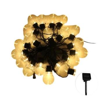 Imagem de Luzes De Cordão Solares Com Lâmpadas LED Em Forma De Globo De 5, 7 E 1