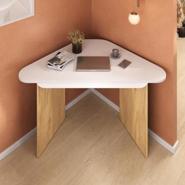 Imagem de Escrivaninha Trend De Canto 1 Gaveta Olmo/branco Artany