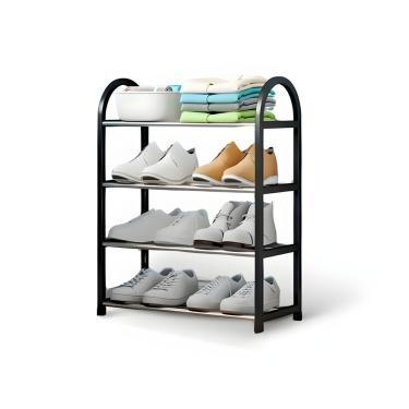 Imagem de Sapateira 4 Andares Organizador de Sapatos 4 Prateleiras 50CM Metal Plástico 41,5CM 18,5CM