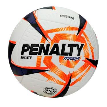 Imagem de Bola de Futebol Society Penalty Mag11A R2 XXVI Branco/Roxo, Branco, La