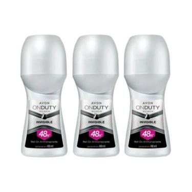Imagem de Kit 3 Roll-on Avon Women Invisible 48ml Cada - Desodorante Antitranspi