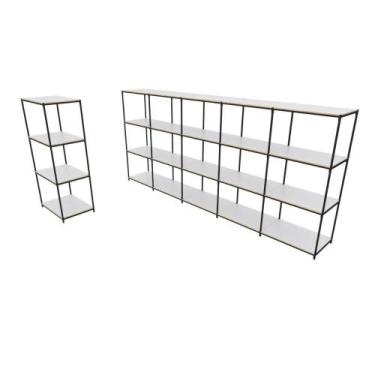 Imagem de Praleira De Aço Reforçada Mini Porta Pallet 200x60x90 Estante Estoque 