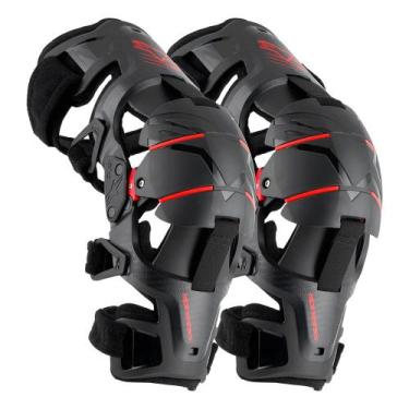 Imagem de Joelheira Motocross Alpinestars RK 1 Plasma Brace, Preto, Vermelho, S/