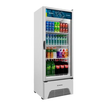 Imagem de Refrigerador Vitrine Metalfrio 572 Litros VB52AH Optima Frost Free, Porta de Vidro, Branco