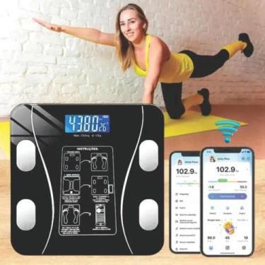 Imagem de Balança Digital Bioimpedância Bellator Bluetooth Com App Pre - Congrat