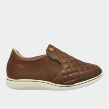 Imagem de Slip On Feminino Modare Ultraconforto Matelassê 7358.224 Avelã 33-Feminino