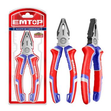 Imagem de Alicate Universal Eletricista 8 Pol Isolado 200mm Utilidades - EMTOP
