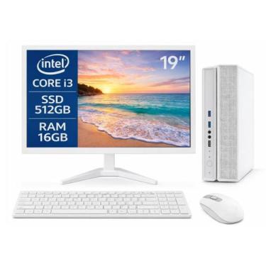 Imagem de Computador Slim BR Completo I3 8ª Gen 16GB SSD 512GB Win 11 - MultiPC