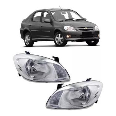 Imagem de Par farol celta prisma cromado 2006 2007 2008 2009 10/14 d/e - BBS / A
