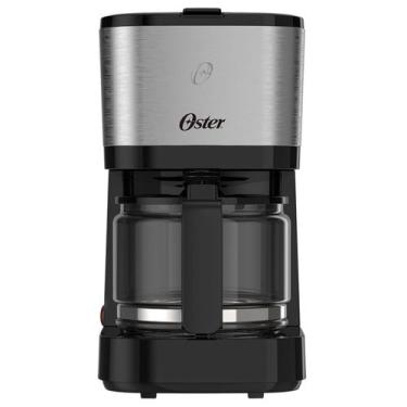 Imagem de Cafeteira Oster Inox Compacta 0,75L, Preto, 110V