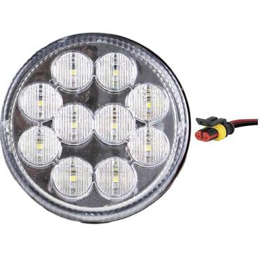 Imagem de Lanterna Traseira 96mm Ônibus Caminhão Bugue 10 LED CR 24V + Conector 