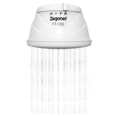 Imagem de Ducha Fluir Multitemperaturas 6800W com Grande Espalhador 16,5cm Branc