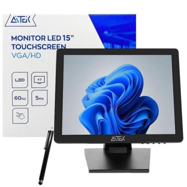Imagem de Monitor LED Touchscreen 15" 60Hz com Caneta Touch Resolução HD (1024x7