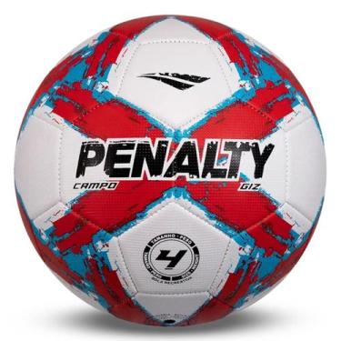 Imagem de Bola De Campo Penalty Giz N4 Infantil XXV, Branco, Vermelho