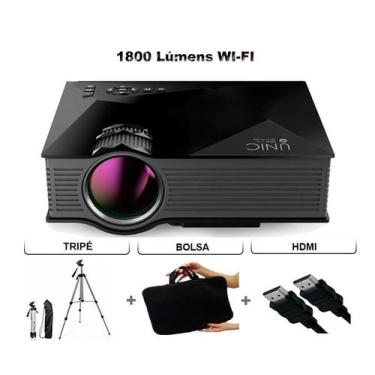 Imagem de Kit Professor Projetor Retroprojetor Datashow Hdmi Bolsa Tripe Wifi - 
