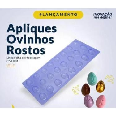 Imagem de Forma acetato apliques de ovinhos rostos 20gr (881) porto forma - PORT