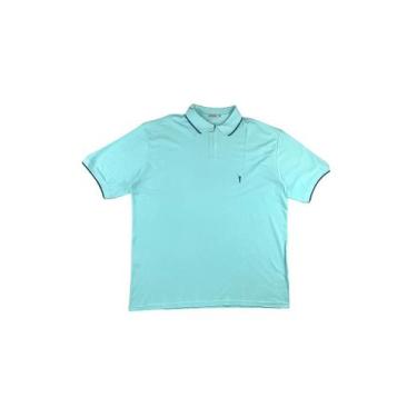 Imagem de Camisa Polo com Fecho em Malha Piquet e Gola Listrada - Ferreira Mello