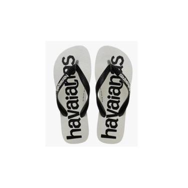 Imagem de Chinelo Top Logomania 2 Havaianas 022484 Cor:BrancoTamanho:42, Branco,