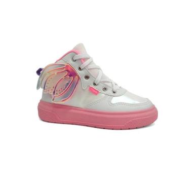 Imagem de Tenis Pampili Bota Infantil Xp24 736.005, 31, Branco, Rosa neon