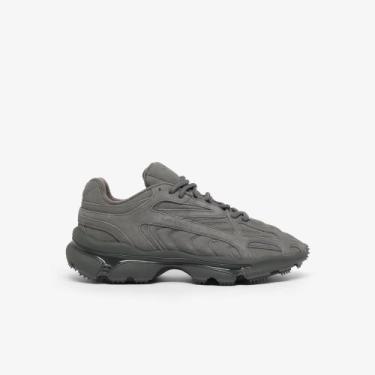 Imagem de Tênis Masculino L003 2K24 Suede - LACOSTE, 40, Cinza escuro, Cinza esc