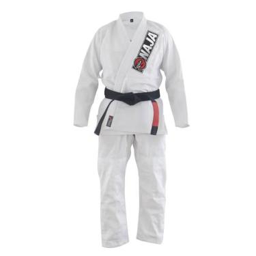 Imagem de Kimono Naja Overcoming Jiu-Jitsu Masculino Branco, Branco, A3