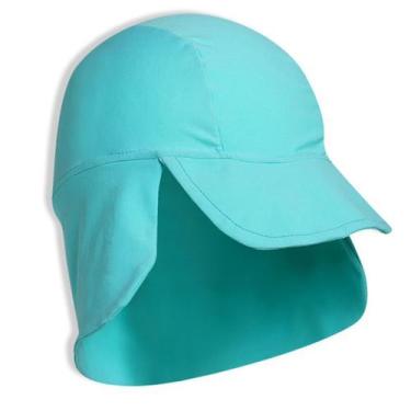 Imagem de Boné Praia Infantil Proteção UV Verde Água Tip Top, 0-6M