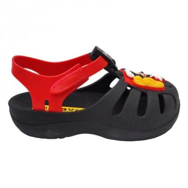 Imagem de Babuche Infantil Grendene Menino Disney Magic 22303, Preto, 26/27