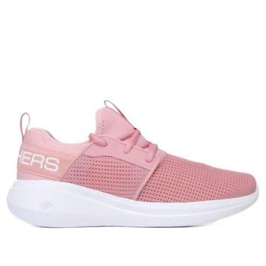 Imagem de Tênis Infantil Go Run Fast Skechers Rosa Claro, 30