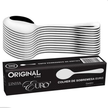 Imagem de Kit 12 colher de sobremesa euro original line