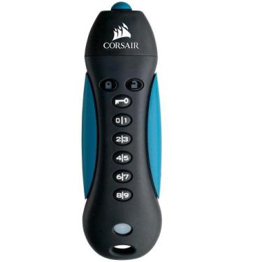 Imagem de Pen Drive 256GB Corsair Padlock 3, USB 3.0, com Criptografia, Resisten