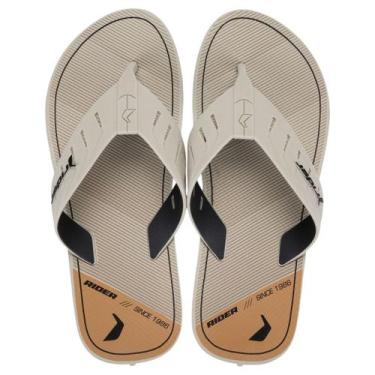 Imagem de Chinelo de Dedo Masculino Verão Confortavel Street Duo Rider, Bege, Be