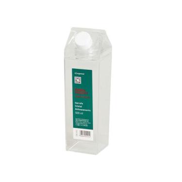 Imagem de Garrafa 500ML Para Leite Suco Água Transparente Com Tampa - PARAMOUNT