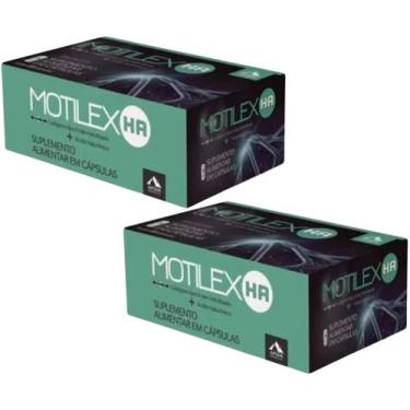 Imagem de Kit motilex ha c/2 cxs c/60 cáps cada - colágeno tipo 2 + ácido hialur