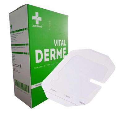 Imagem de Curativo filme transparente 06cm x 07cm fenestrado vital derme caixa c