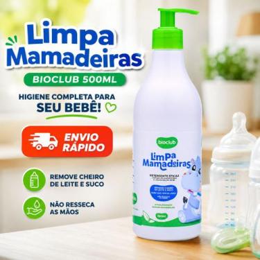 Imagem de Limpa Mamadeiras Detergente Lava Louça Garrafa Copo Sabão Liquido - No