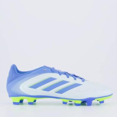 Imagem de Chuteira Adidas Copa Pure III Club Campo Cinza e Azul, 40