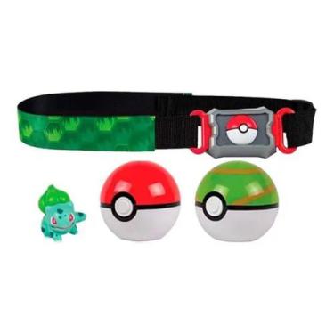 Imagem de Cinto Pokémon Com Duas Pokebolas Bulbasaur Original Sunny