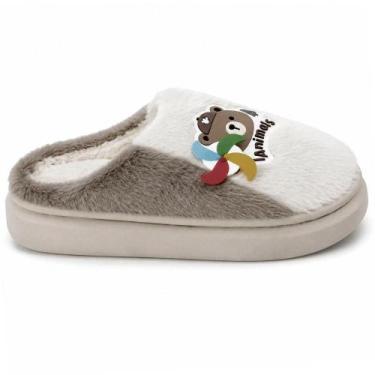 Imagem de Pantufa Infantil Meninos Europa Ayla Marrom - 8033, 25/26, Marrom