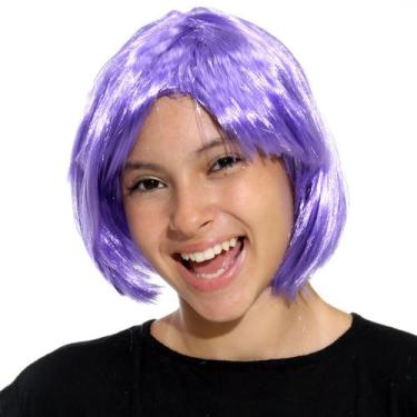 Imagem de Peruca Lilás Curta Estilo Chanel para Festas - Sulamericana, UNICA, U